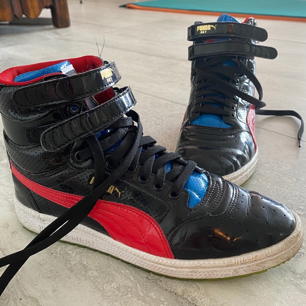 Funky PUMA Sky Hi-tops! Sz 8.5